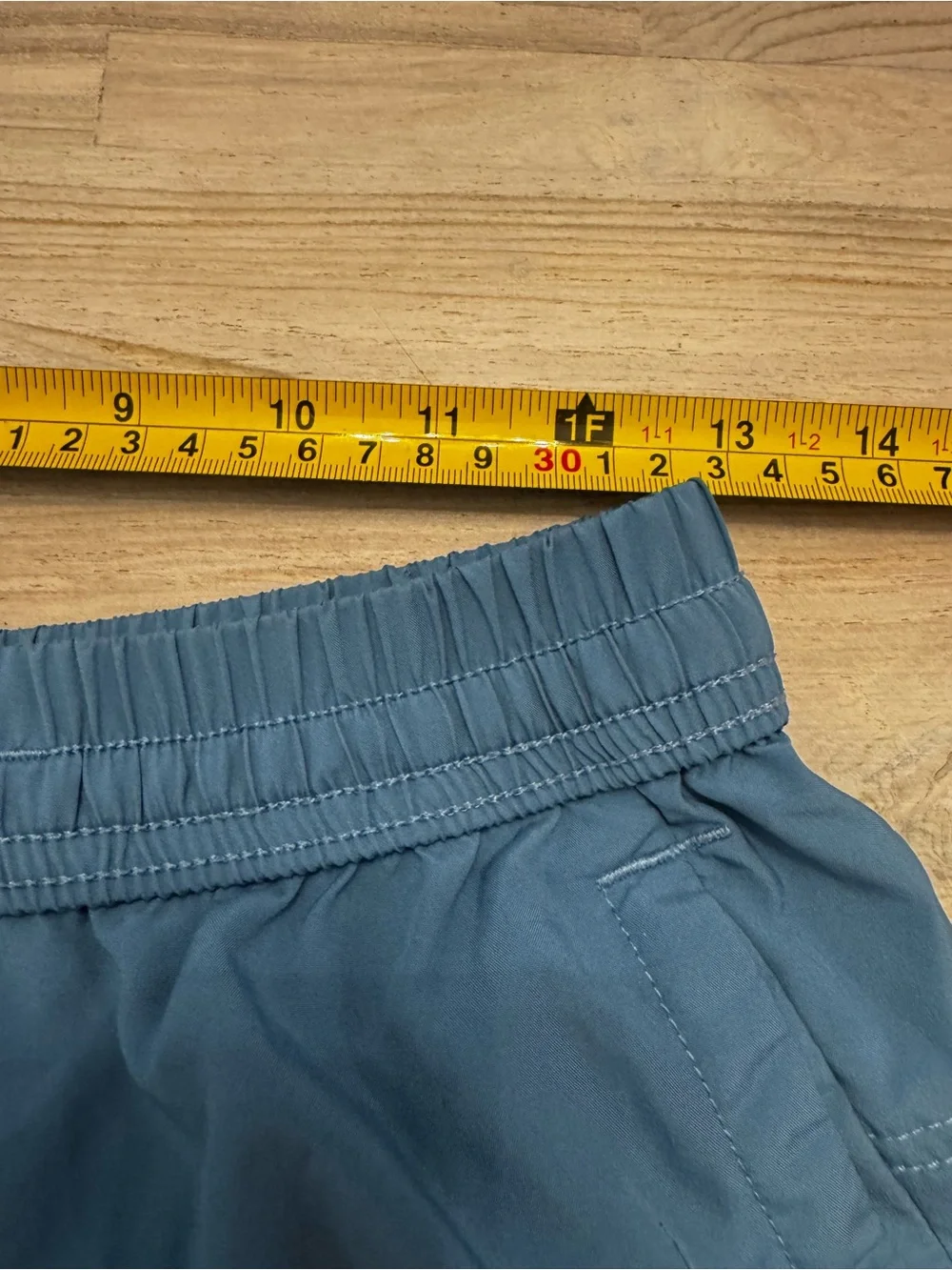 Nike Men's Teal Athletic Shorts with Big Black Swoosh